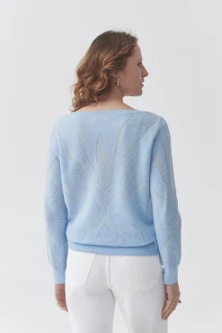 PASTELOWY SWETER Z BAWEŁNIANEJ PRZĘDZY — FINN