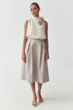 ROZKLOSZOWANA SPÓDNICA MIDI — DIANA