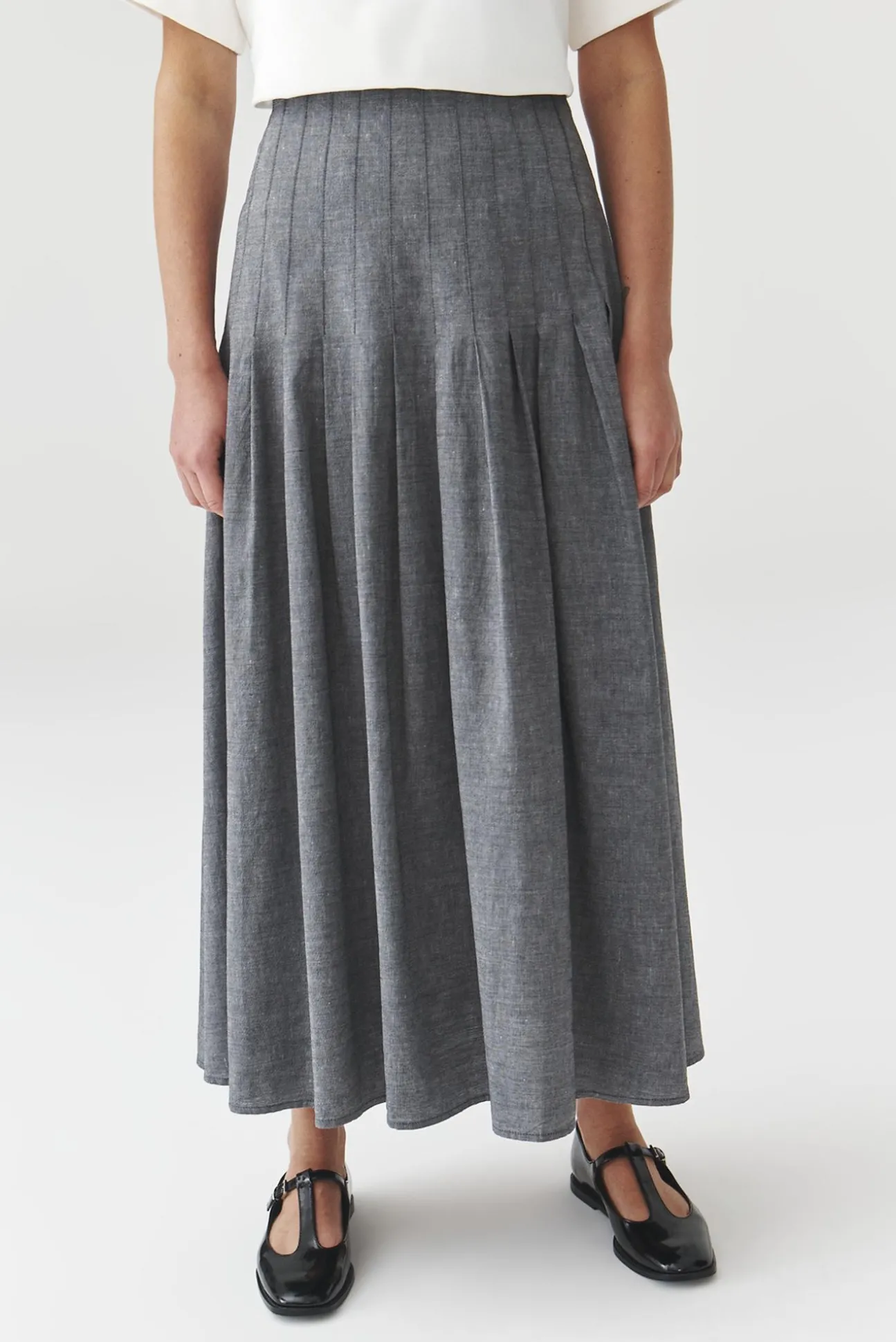 SPÓDNICA MIDI — LEO