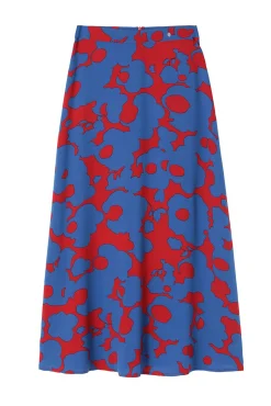 SPÓDNICA MIDI W KWIATOWY PRINT SAMI
