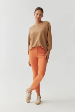 SPODNIE DAMSKIE O KROJU REGULAR FIT - ROMIKI