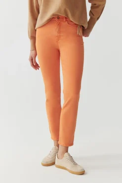 SPODNIE DAMSKIE O KROJU REGULAR FIT - ROMIKI