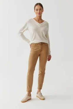 SPODNIE DAMSKIE O KROJU REGULAR FIT - ROMIKI