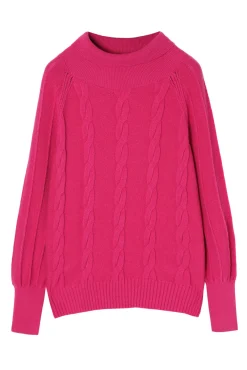STRUKTURALNY SWETER DAMSKI Z GOLFEM MEDUZA