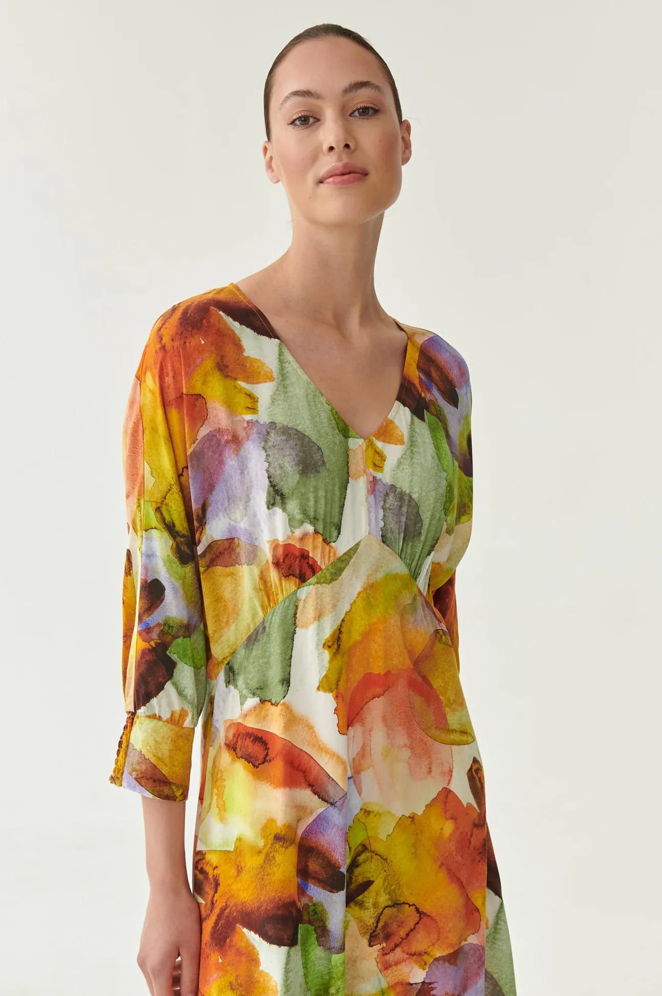 SUKIENKA DAMSKA MAXI W PRINT KORA