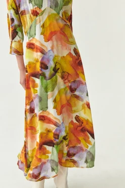 SUKIENKA DAMSKA MAXI W PRINT KORA