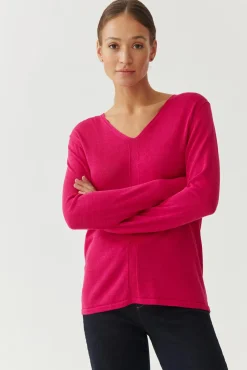 SWETER DAMSKI O KLASYCZNYM KROJU - TESSO