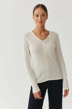 SWETER DAMSKI O KLASYCZNYM KROJU - TESSO