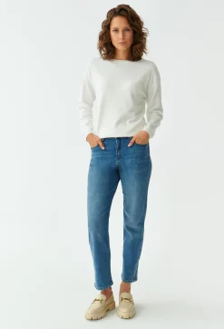 SWETER DAMSKI O SPLOCIE W KROPKI EWELA