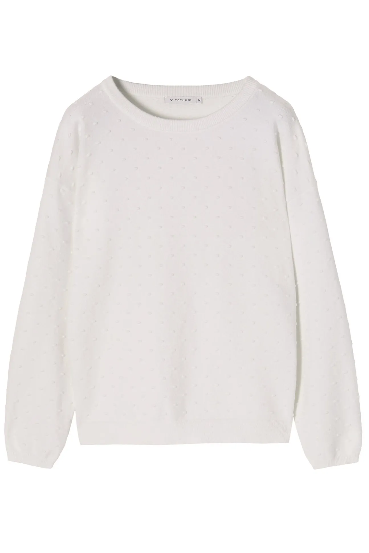 SWETER DAMSKI O SPLOCIE W KROPKI EWELA