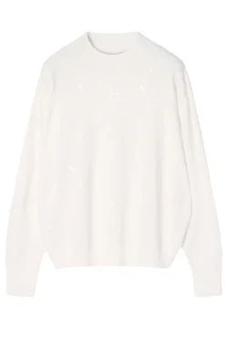 SWETER DAMSKI W CEKINOWE ROMBY CEKIRO