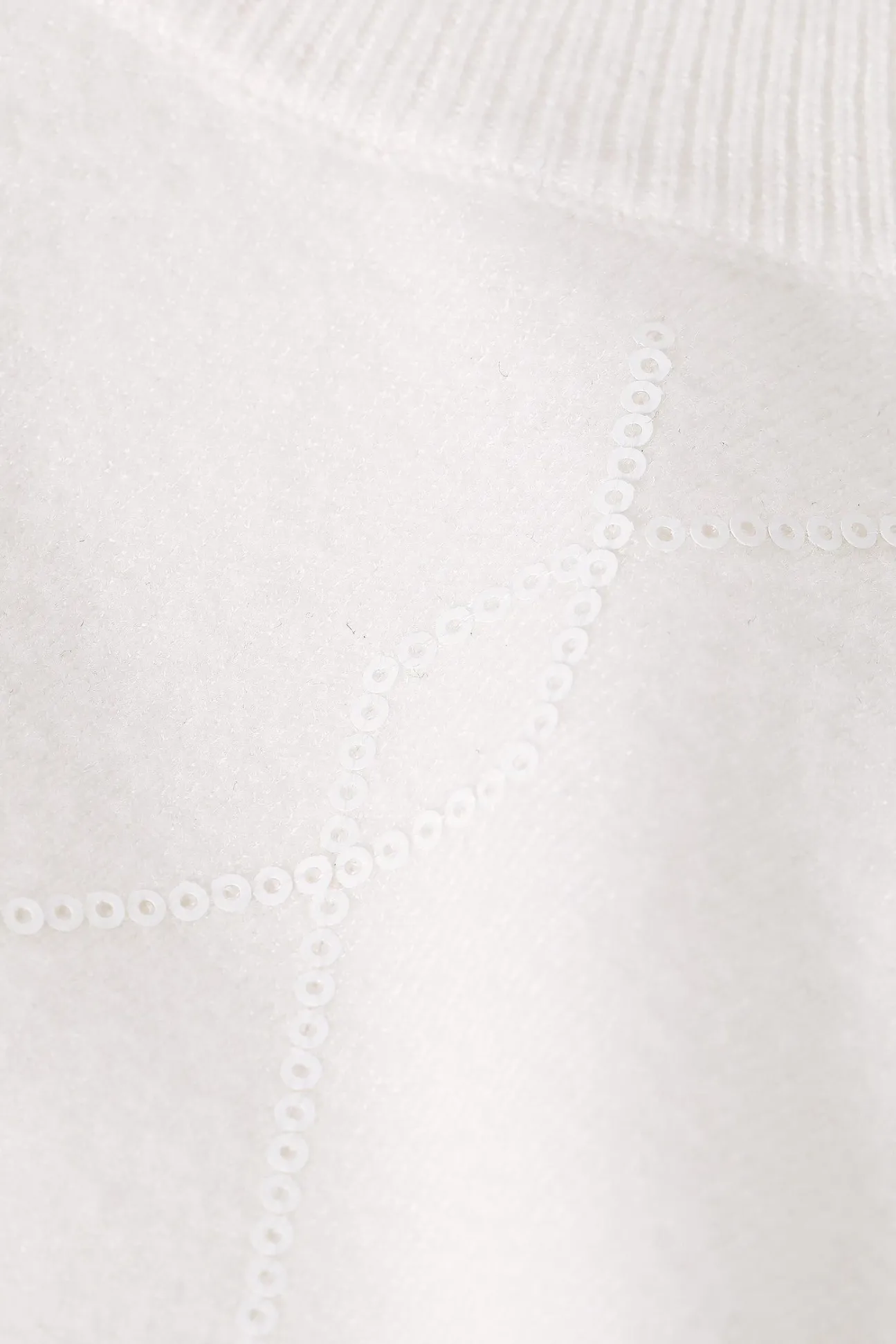SWETER DAMSKI W CEKINOWE ROMBY CEKIRO