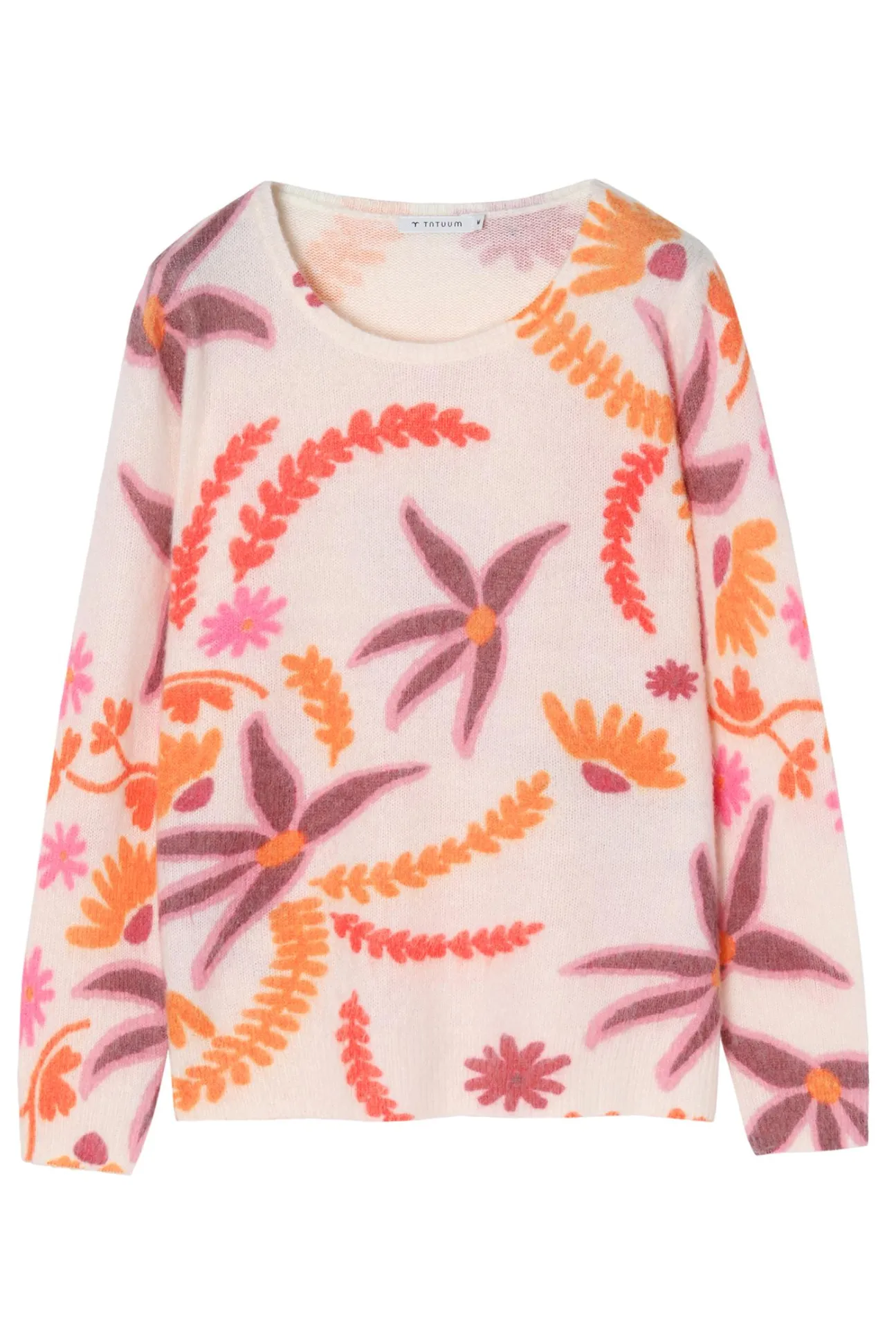 SWETER DAMSKI W KWIATY PAPI