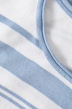 SWETER DAMSKI W NIEREGULARNE PASKI - STRIPPI