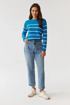 SWETER DAMSKI W PASKI O SWOBODNYM FASONIE - DROP 1