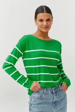 SWETER DAMSKI W PASKI O SWOBODNYM FASONIE - DROP 1