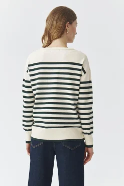 SWETER DAMSKI W POPRZECZNE PASY — MIRO