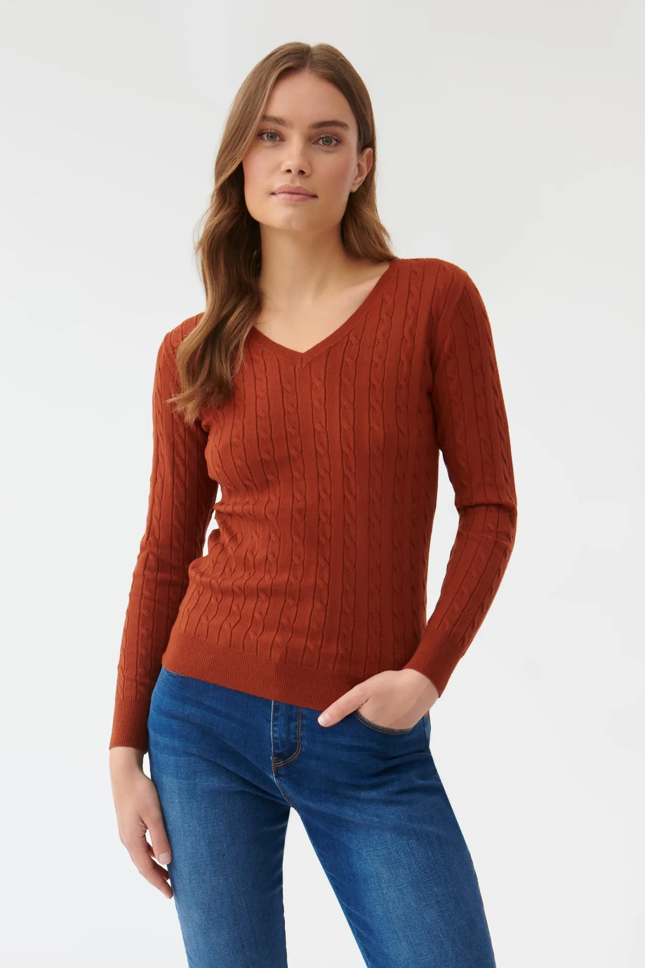 SWETER DAMSKI W SEREK WIRO