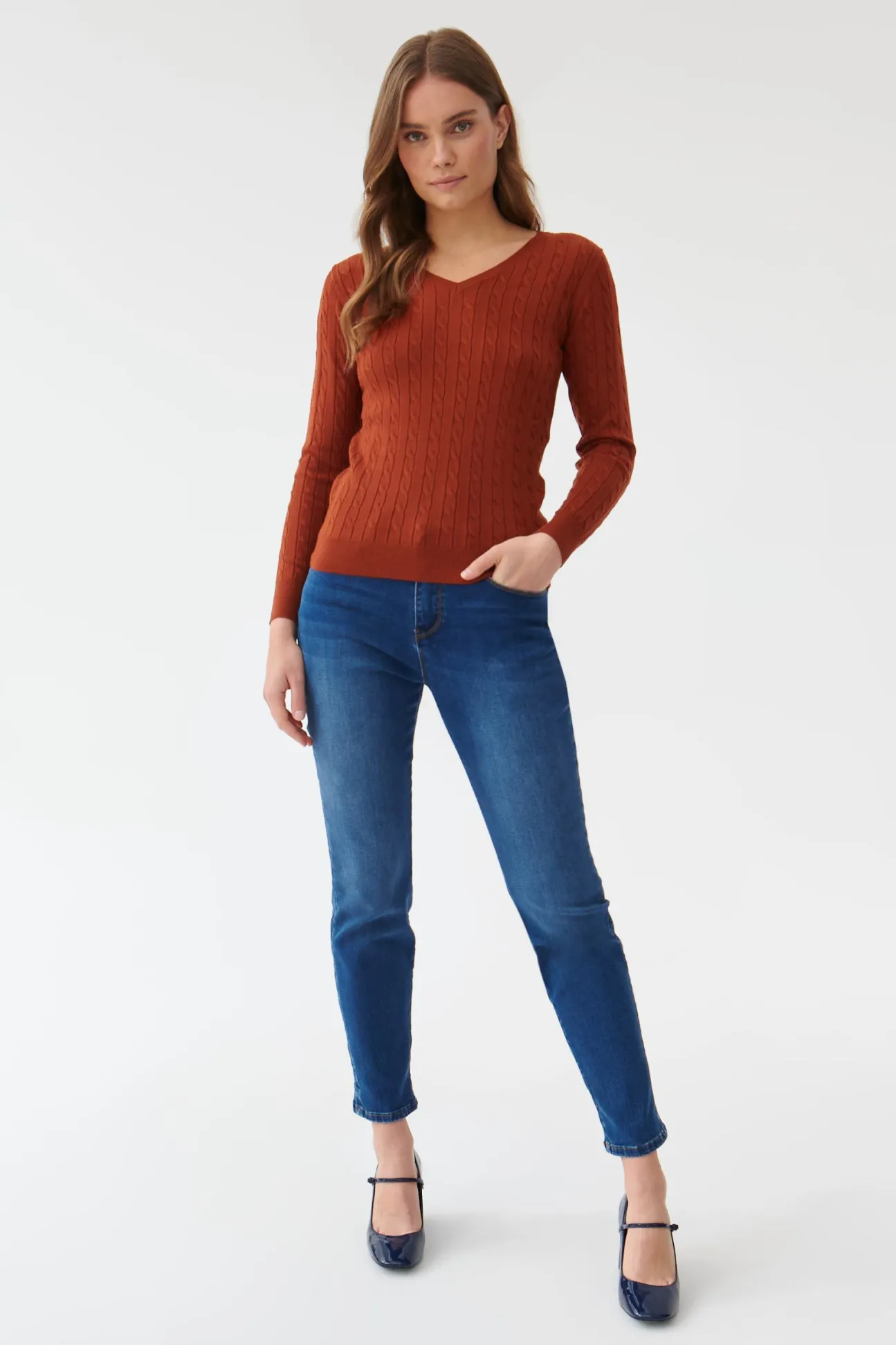 SWETER DAMSKI W SEREK WIRO