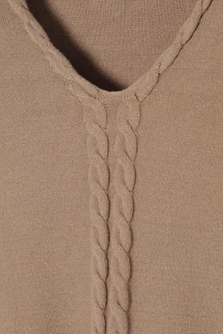 SWETER DAMSKI Z DEKOLTEM W SEREK POLI