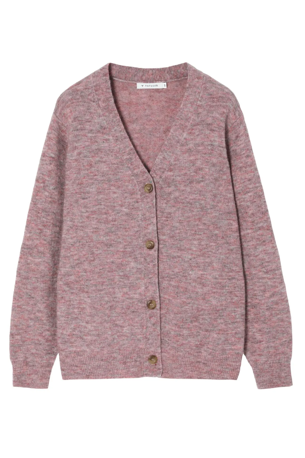 SWETER DAMSKI Z GUZIKAMI I DEKOLTEM W SEREK — AUTUMN
