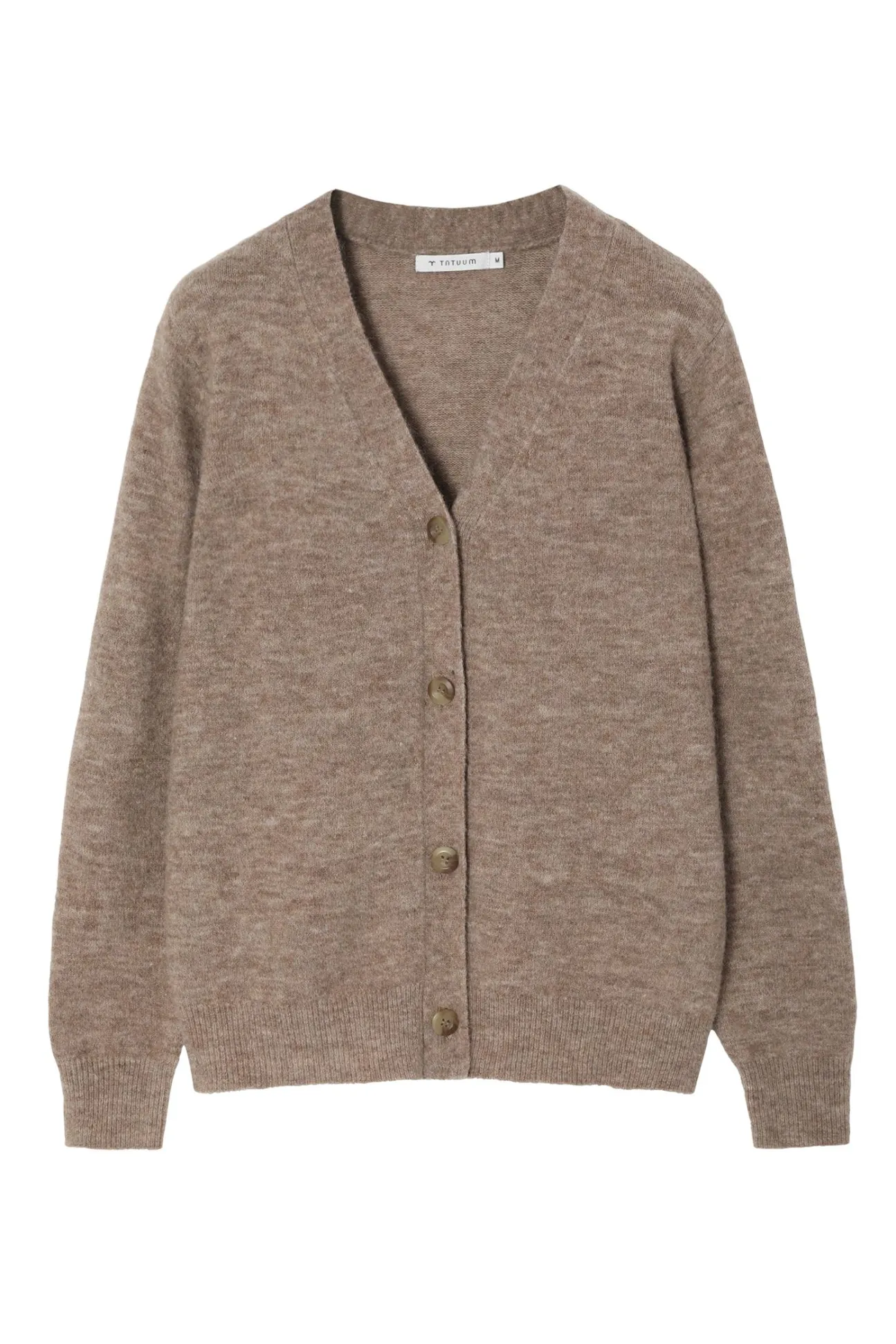 SWETER DAMSKI Z GUZIKAMI I DEKOLTEM W SEREK — AUTUMN