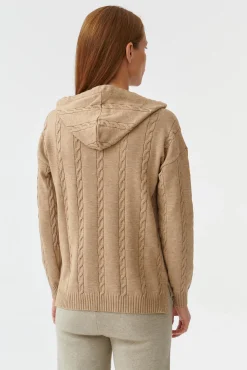 SWETER DAMSKI Z KAPTUREM PILOWO