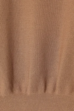 SWETER DAMSKI Z KRÓTKIM RĘKAWEM I DEKOLTEM W SEREK - FOKIA