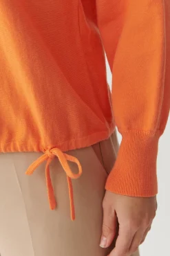 SWETER DAMSKI Z MIESZANKI BAWEŁNIANEJ - SELKO