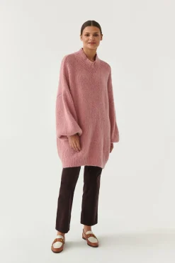 SWETER DAMSKI Z SZEROKIM RĘKAWEM ZOMIA