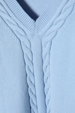 SWETER DAMSKI Z WARKOCZOWYM SPLOTEM - WIRA