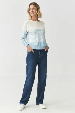 SWETER W POPRZECZNE PASKI — PENNY