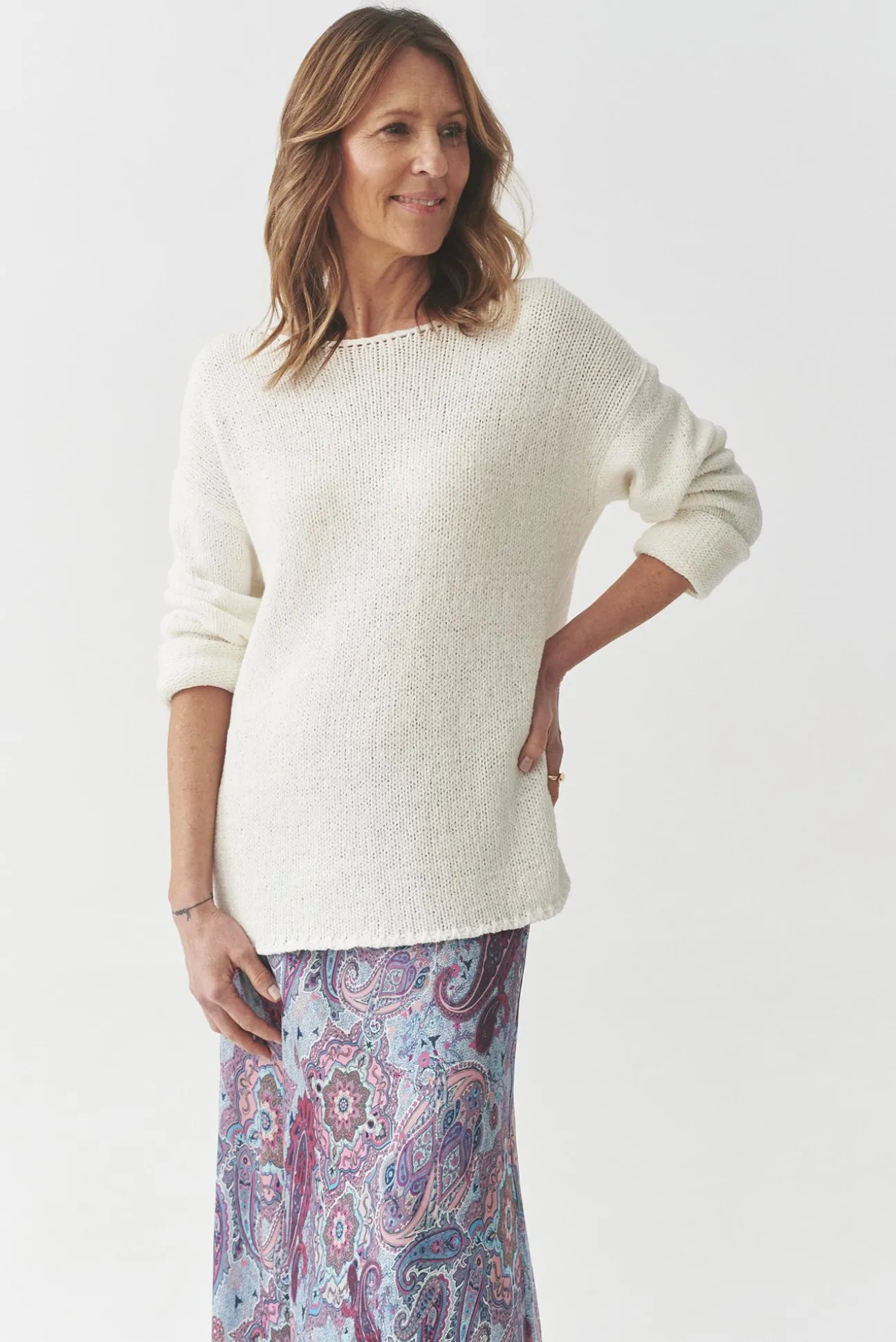 SWETER Z BAWEŁNIANEJ PRZĘDZY — ALYA