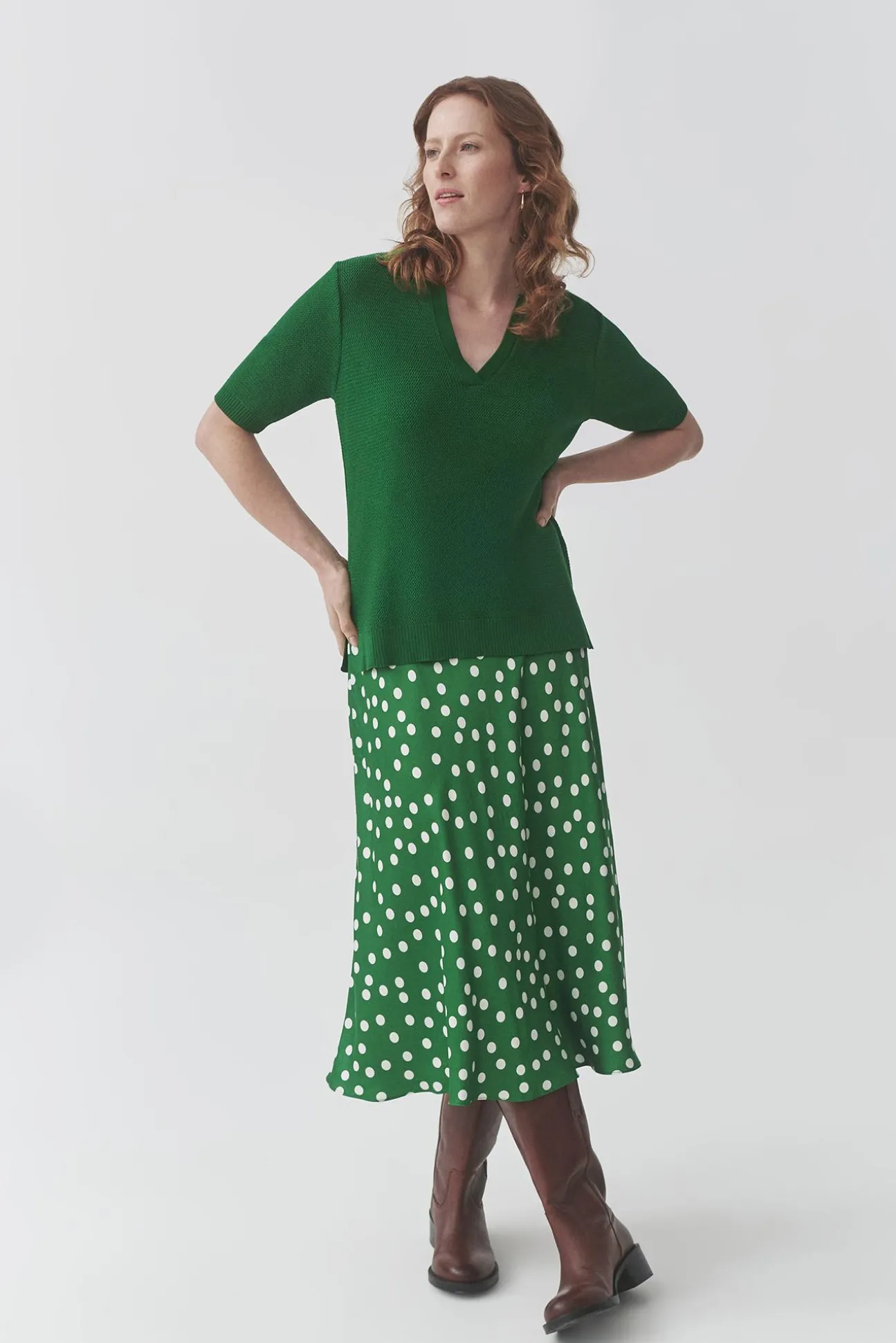 SWETER Z WISKOZOWEJ PRZĘDZY — HAZEL