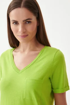 T-SHIRT DAMSKI Z KIESZONKĄ MIMI