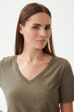 T-SHIRT DAMSKI Z KIESZONKĄ MIMI