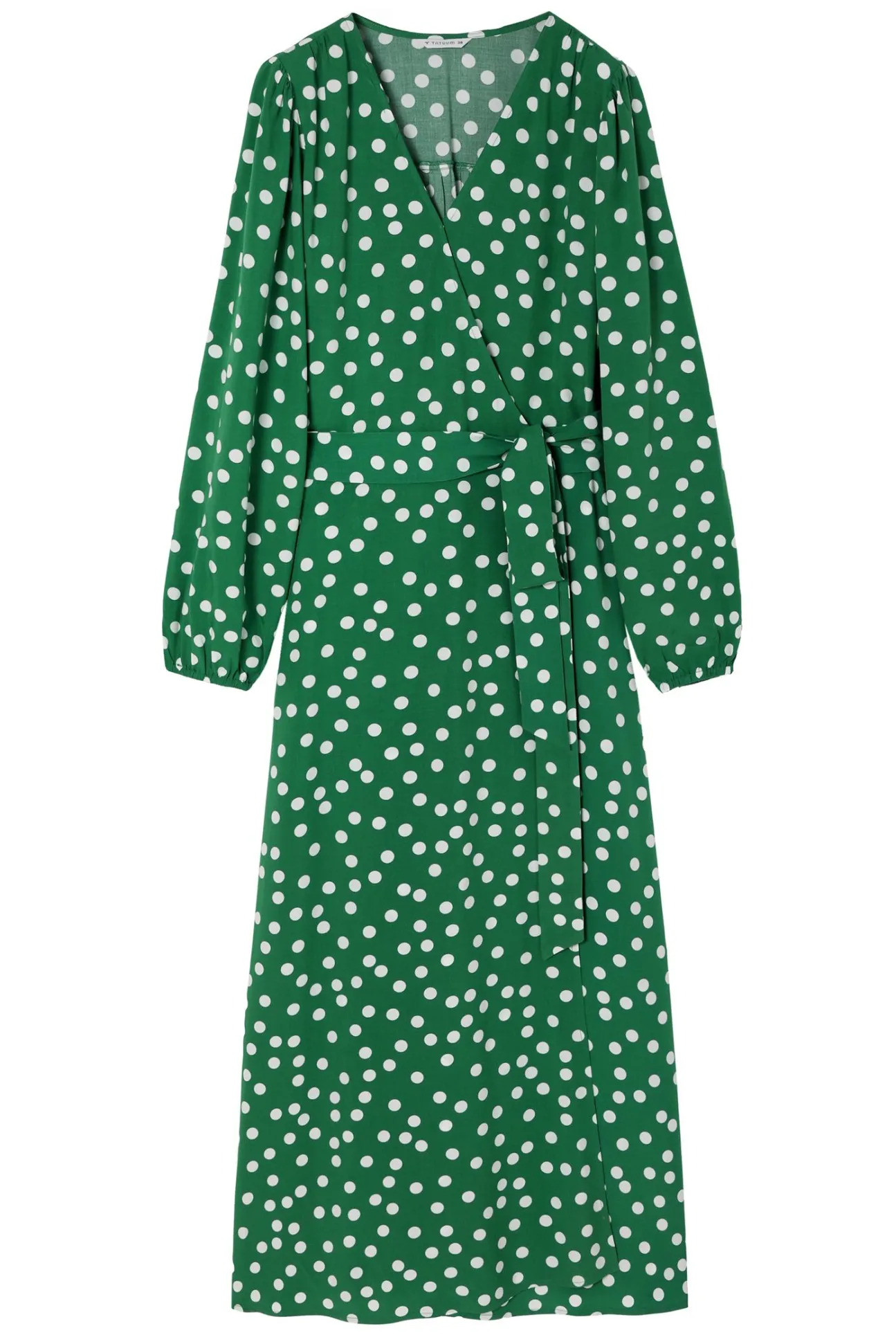 WISKOZOWA SUKIENKA MAXI W KROPKI — SIA